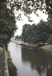 801491 Gezicht op de Stadsbuitengracht te Utrecht, vanaf de Catharijnesingel, met op de achtergrond de werkzaamheden ...